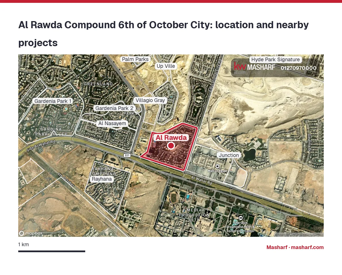 Where is Al Rawda located?