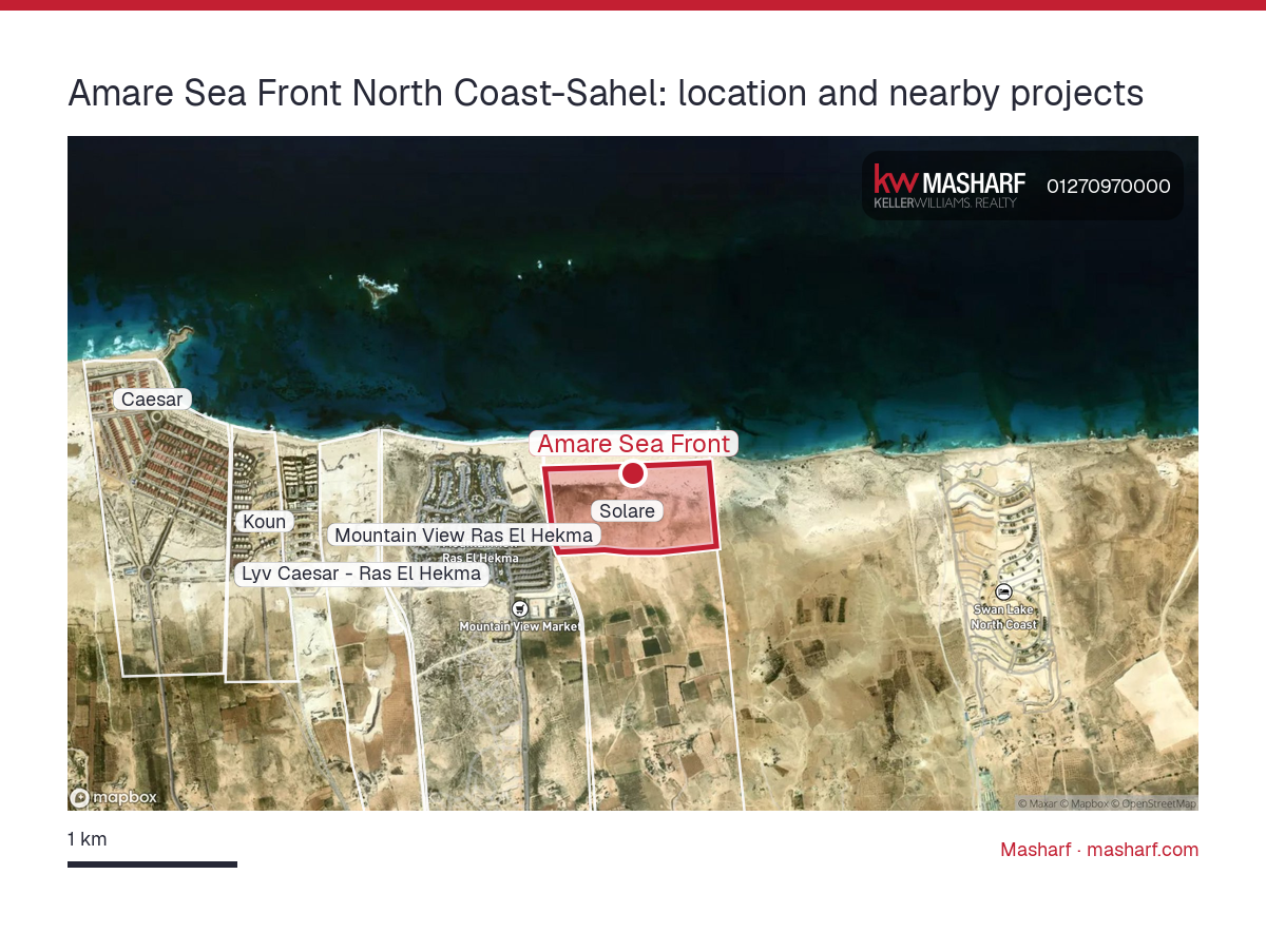 Where is Amare Sea Front located?