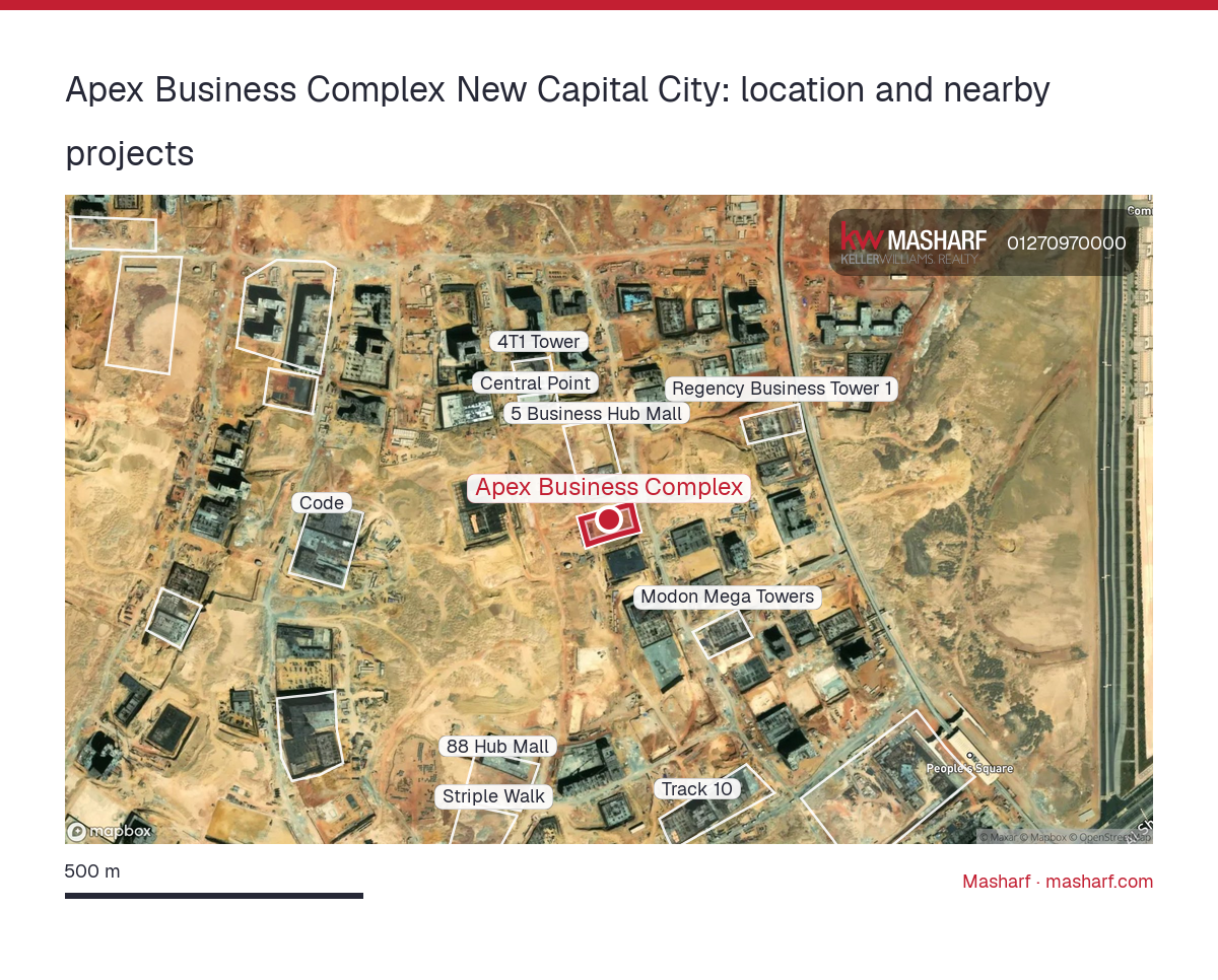 Where is Apex Business Complex located?