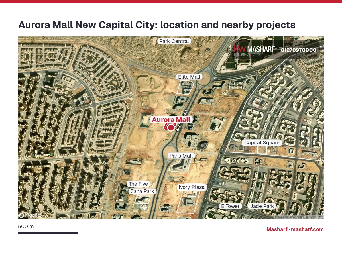 Where is Aurora Mall located?