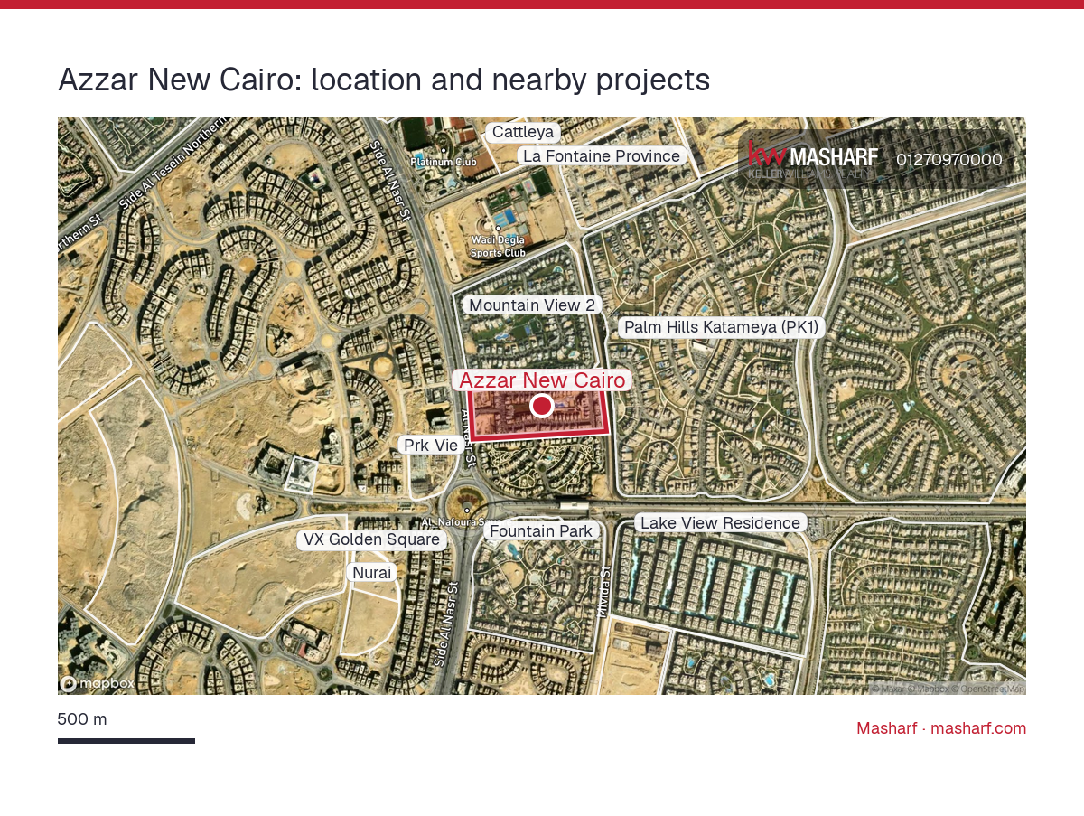 Where is Azzar New Cairo located?