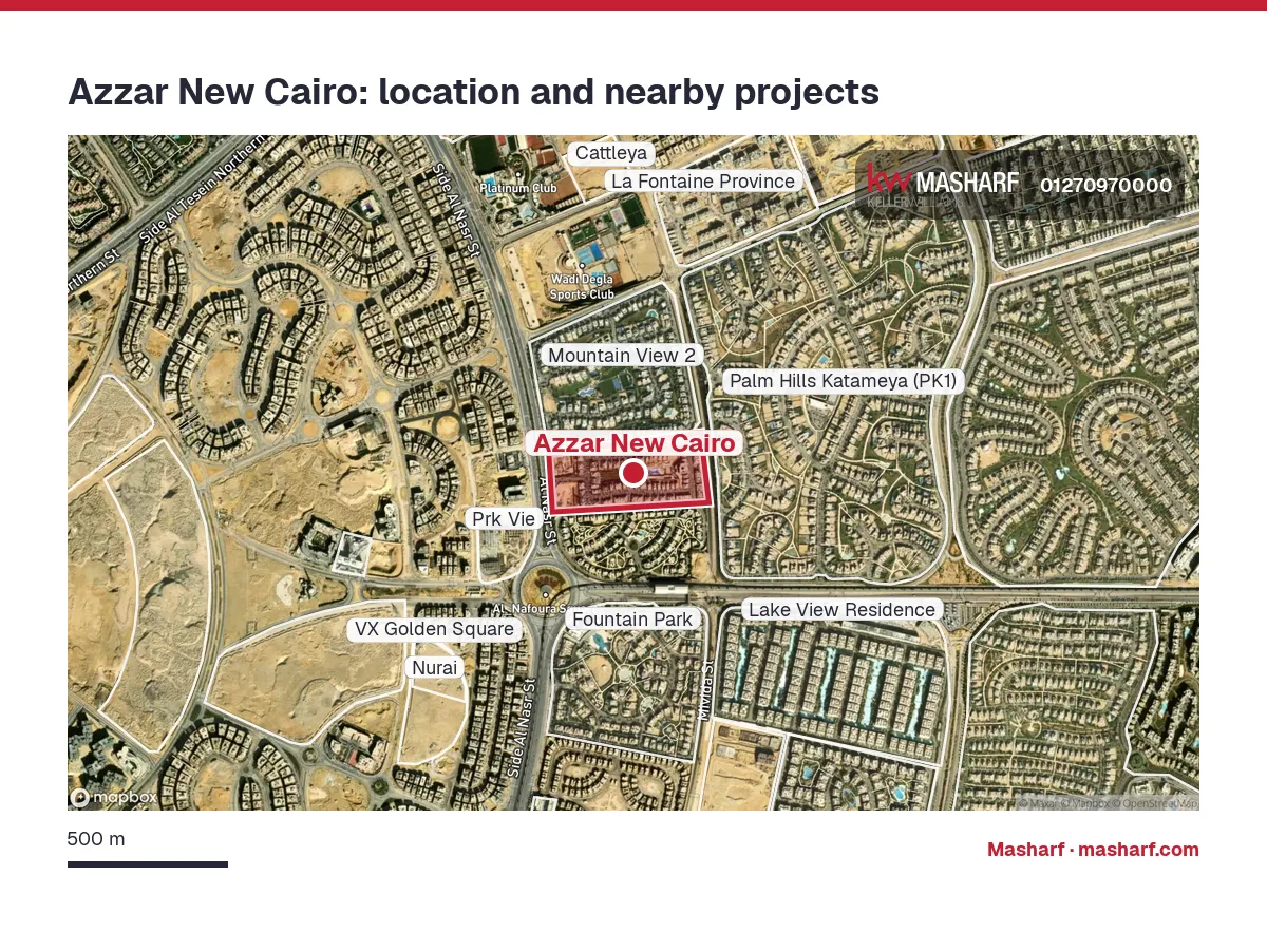Where is Azzar New Cairo located?
