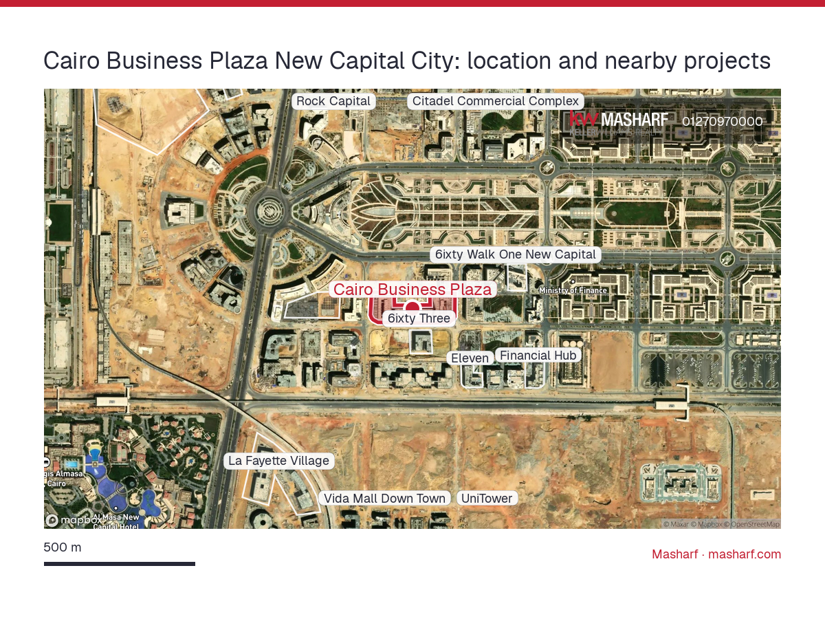 Where is Cairo Business Plaza located?