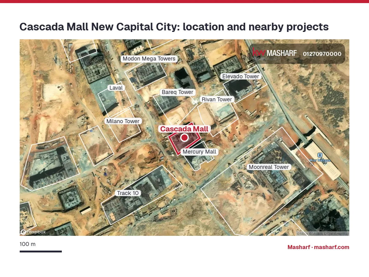 Where is Cascada Mall located?