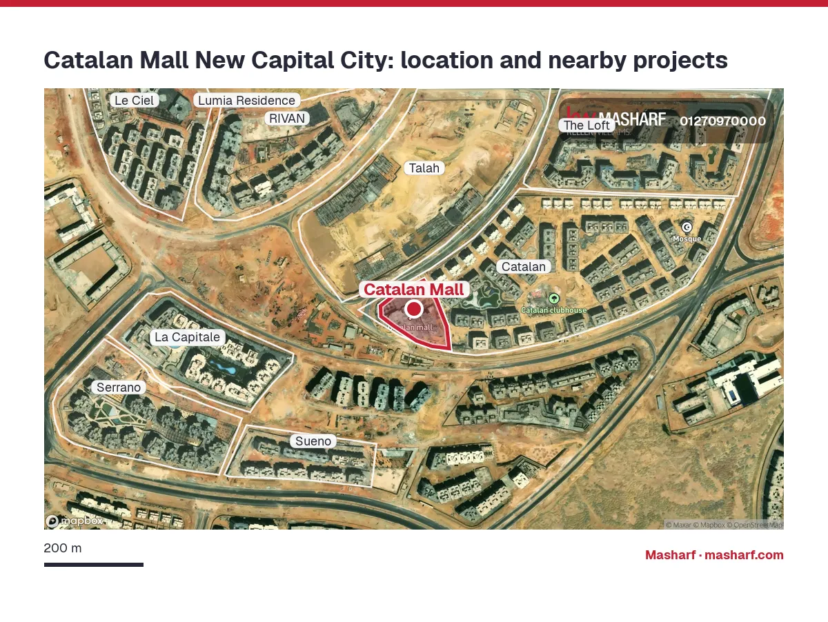 Where is Catalan Mall located?