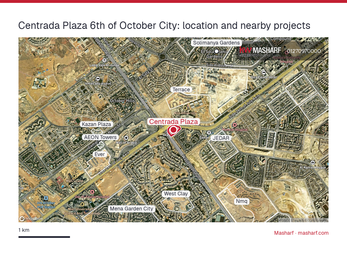 Where is Centrada Plaza located?