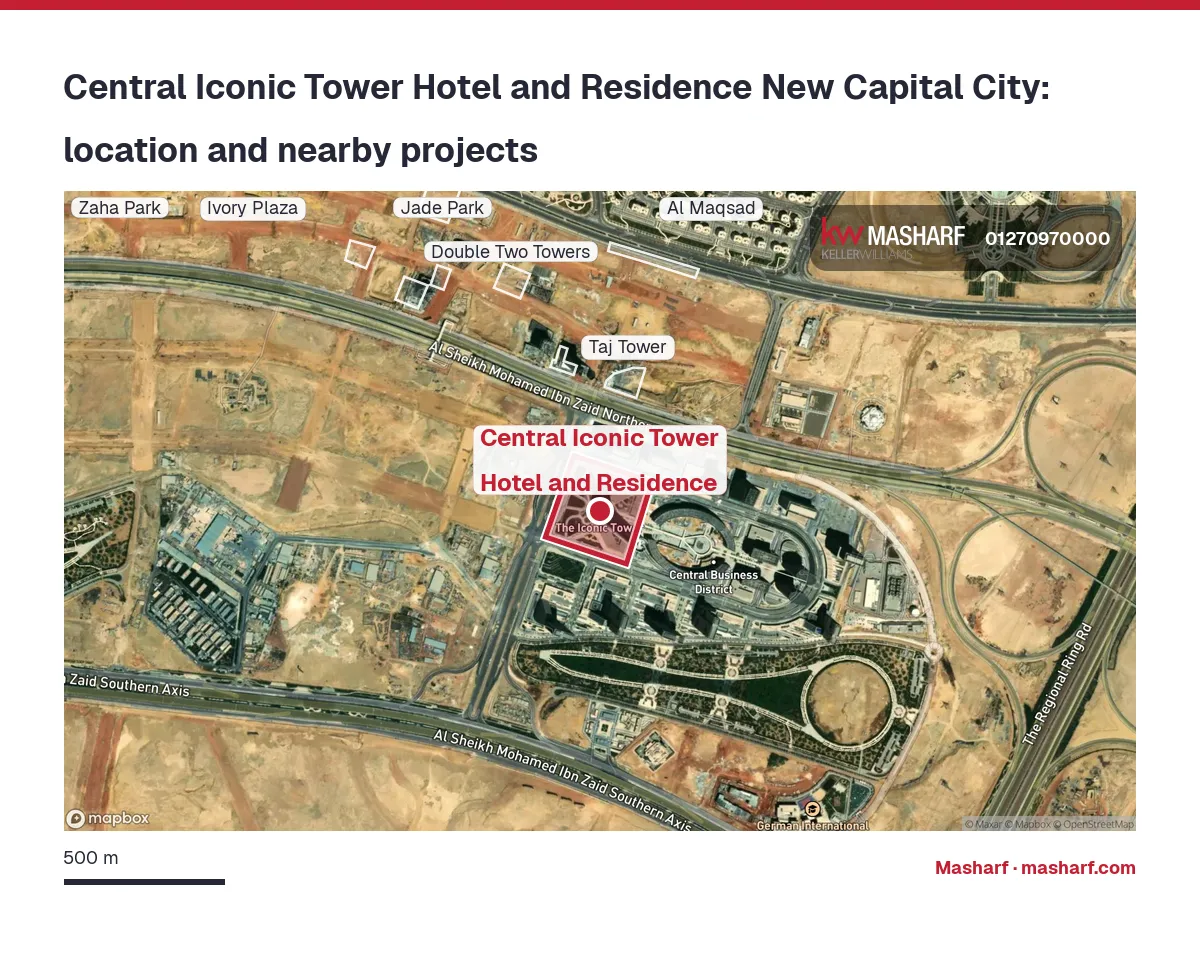 Where is Central Iconic Tower Hotel and Residence located?