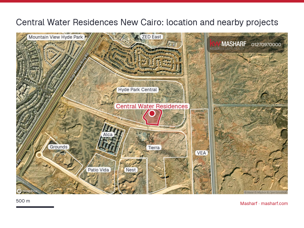 Where is Central Water Residences located?