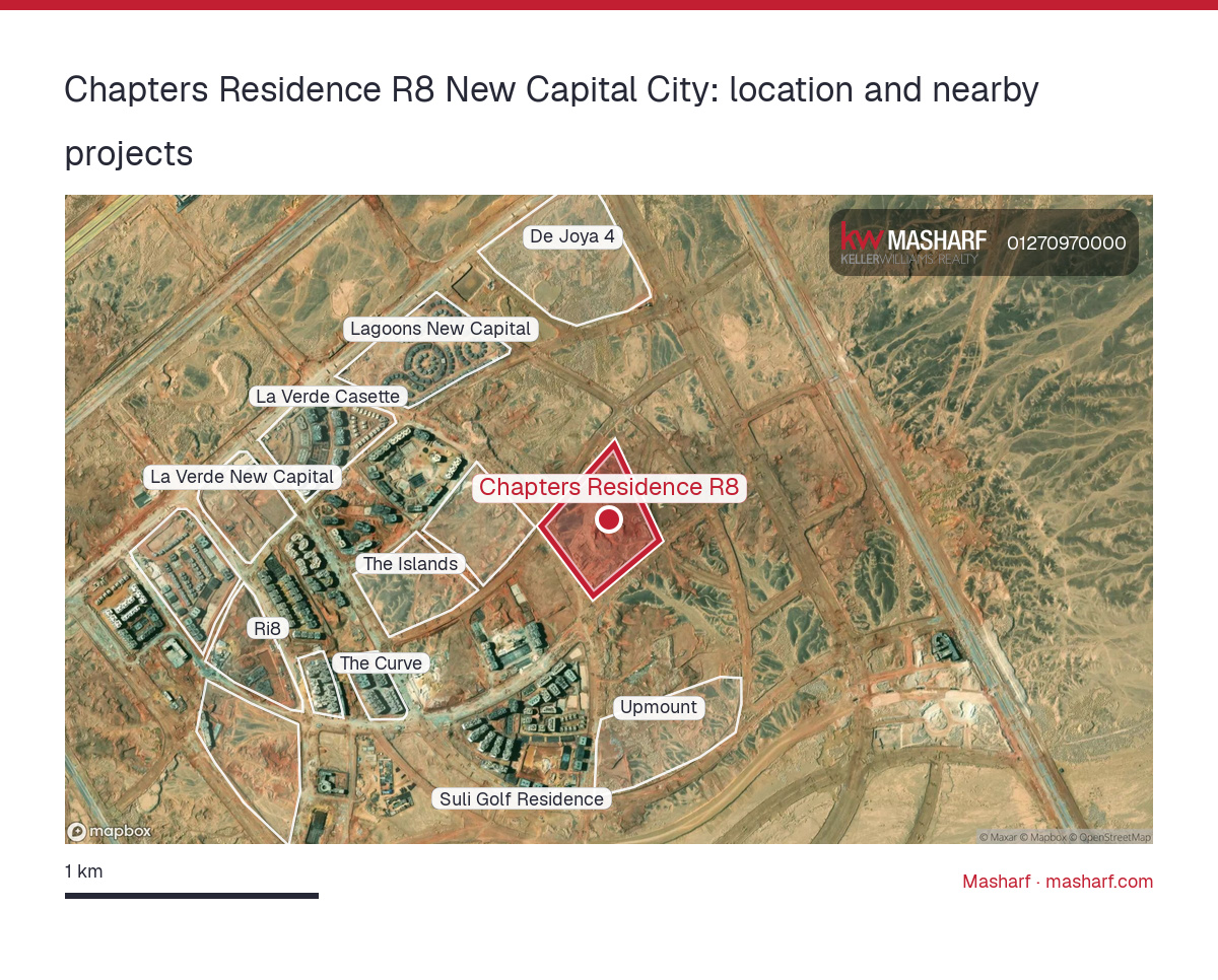 Where is Chapters Residence R8 located?