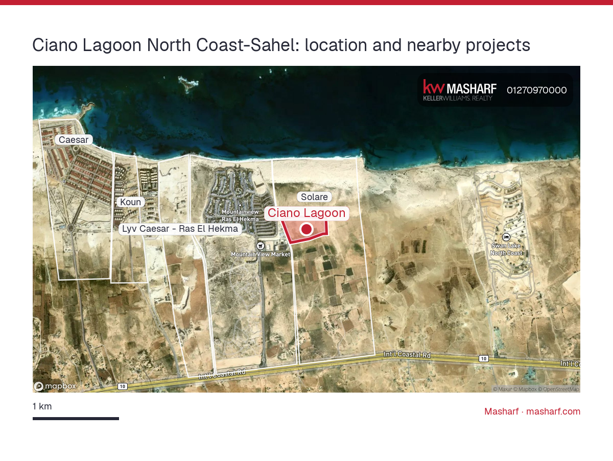 Where is Ciano Lagoon located?