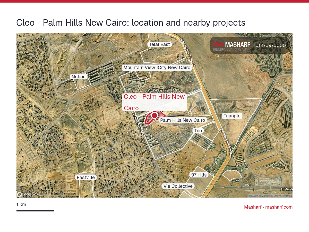 Where is Cleo - Palm Hills New Cairo located?