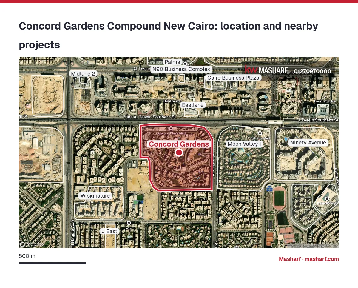 Where is Concord Gardens located?