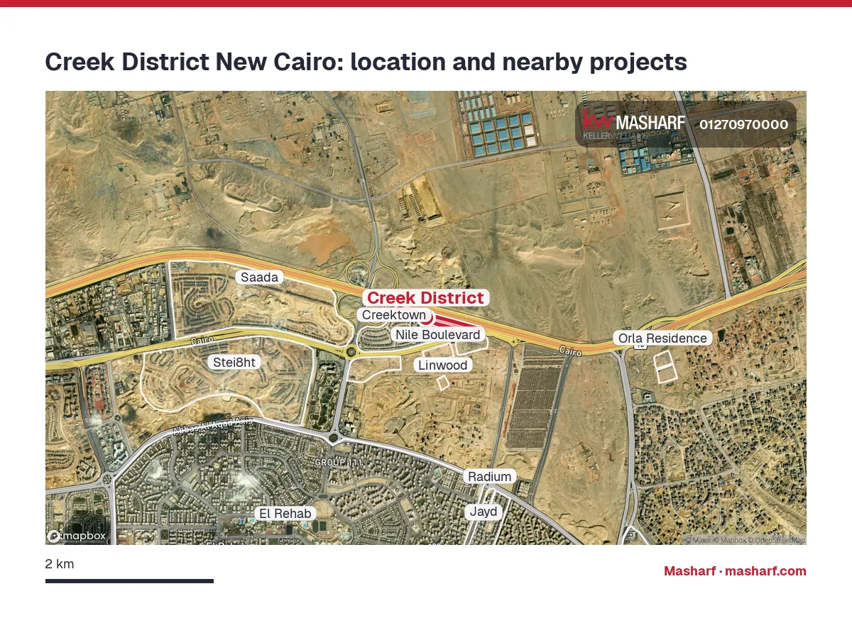 Where is Creek District located?
