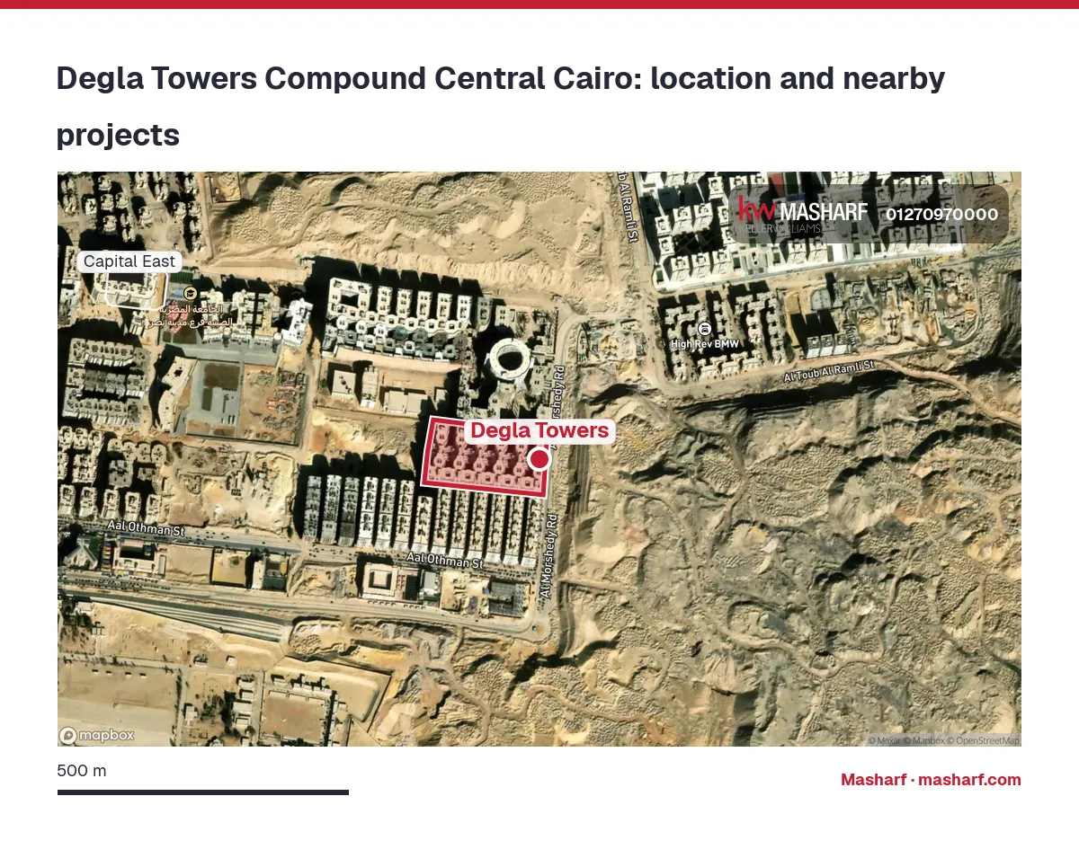 Where is Degla Towers located?