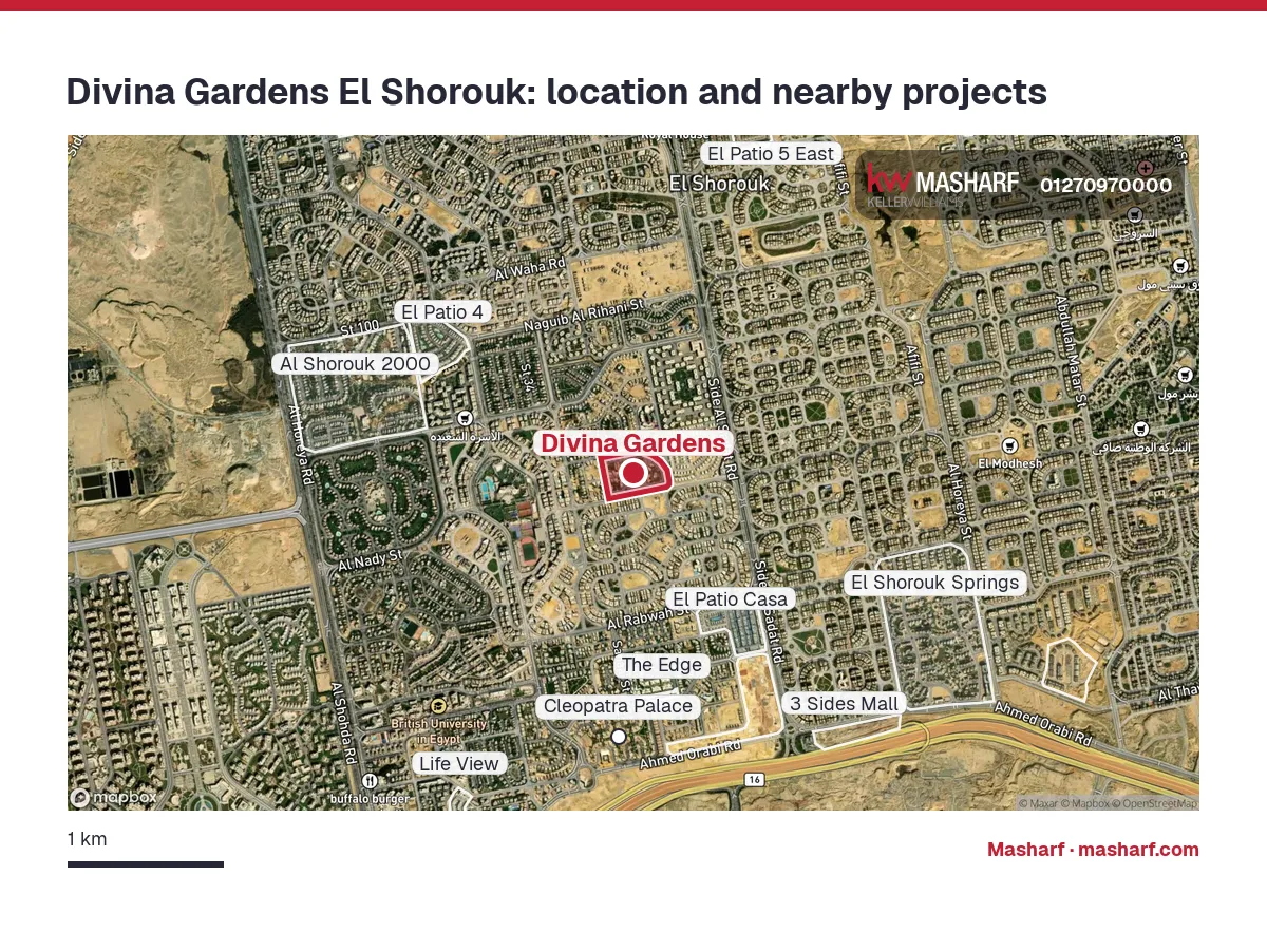 Where is Divina Gardens located?