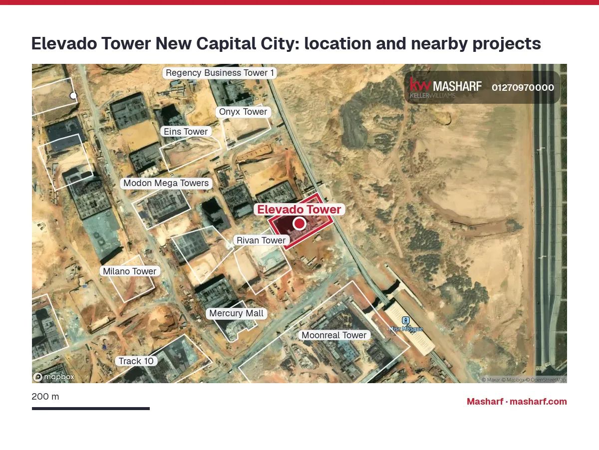 Where is Elevado Tower located?