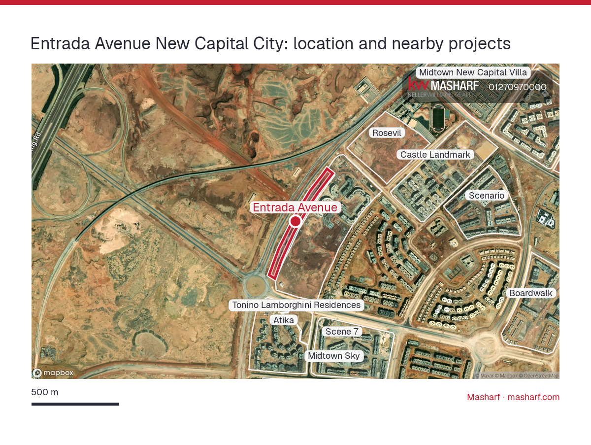 Where is Entrada Avenue located?