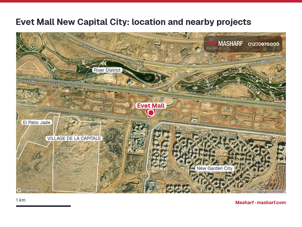 Where is Evet Mall located?