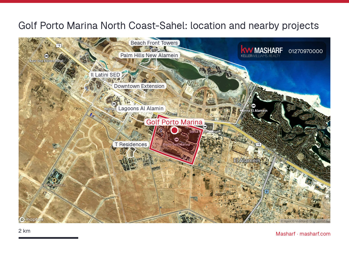 Where is Golf Porto Marina located?