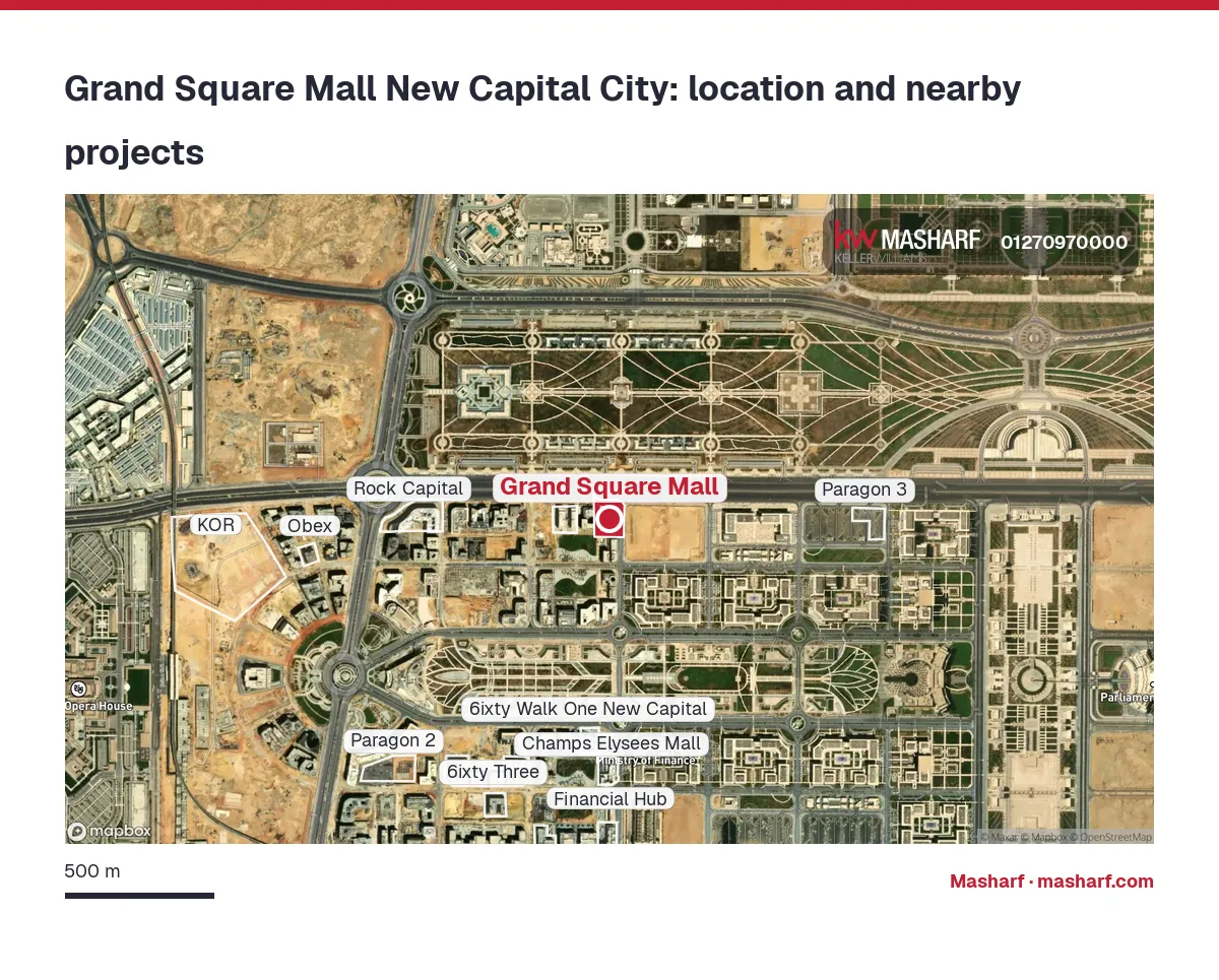 Where is Grand Square Mall located?