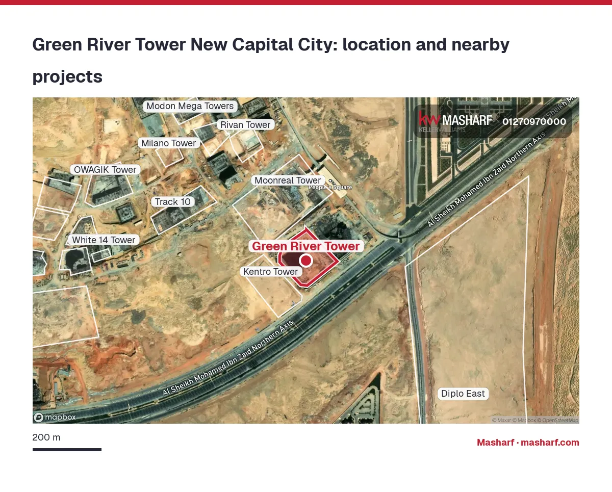 Where is Green River Tower located?