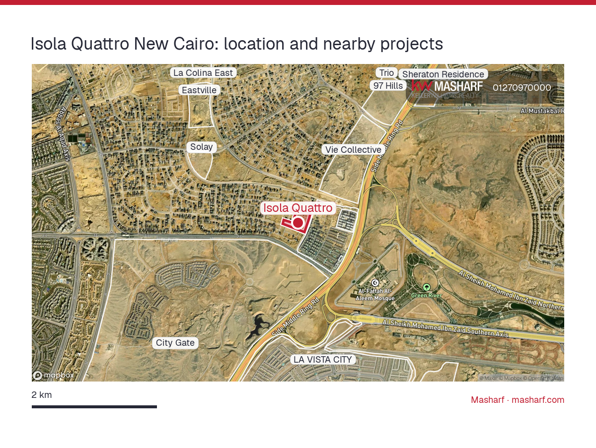 Where is Isola Quattro located?