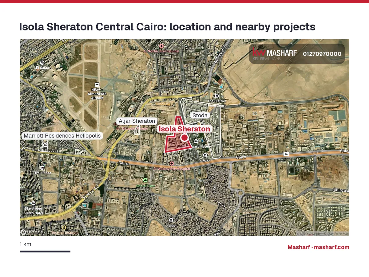 Where is Isola Sheraton located?