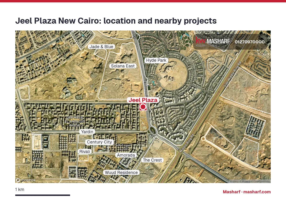 Where is Jeel Plaza located?