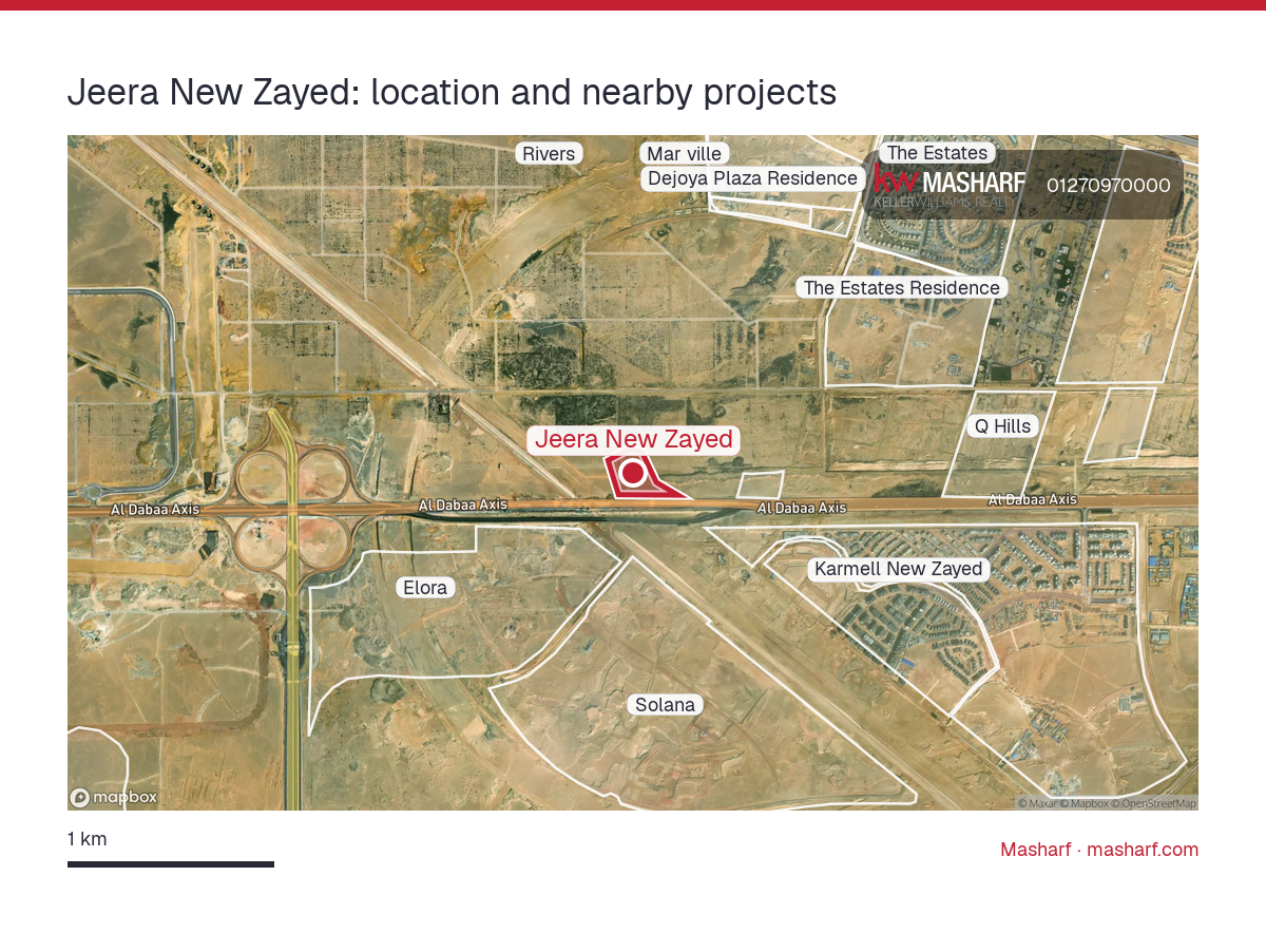 Where is Jeera New Zayed located?