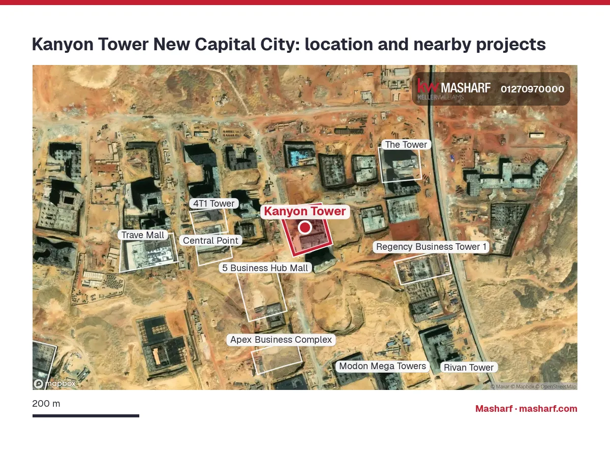 Where is Kanyon Tower located?