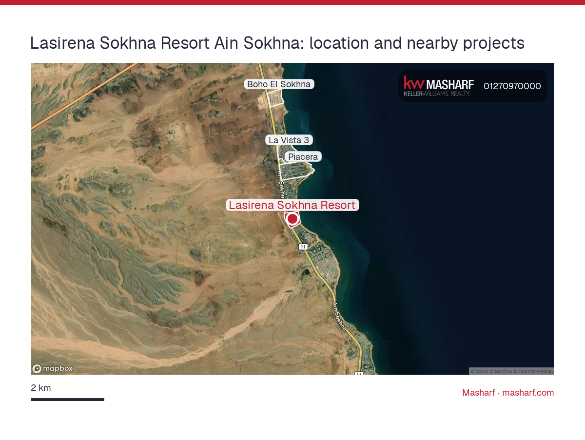 Where is Lasirena Sokhna Resort located?