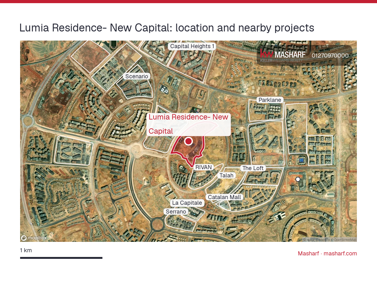 Where is Lumia Residence- New Capital located?