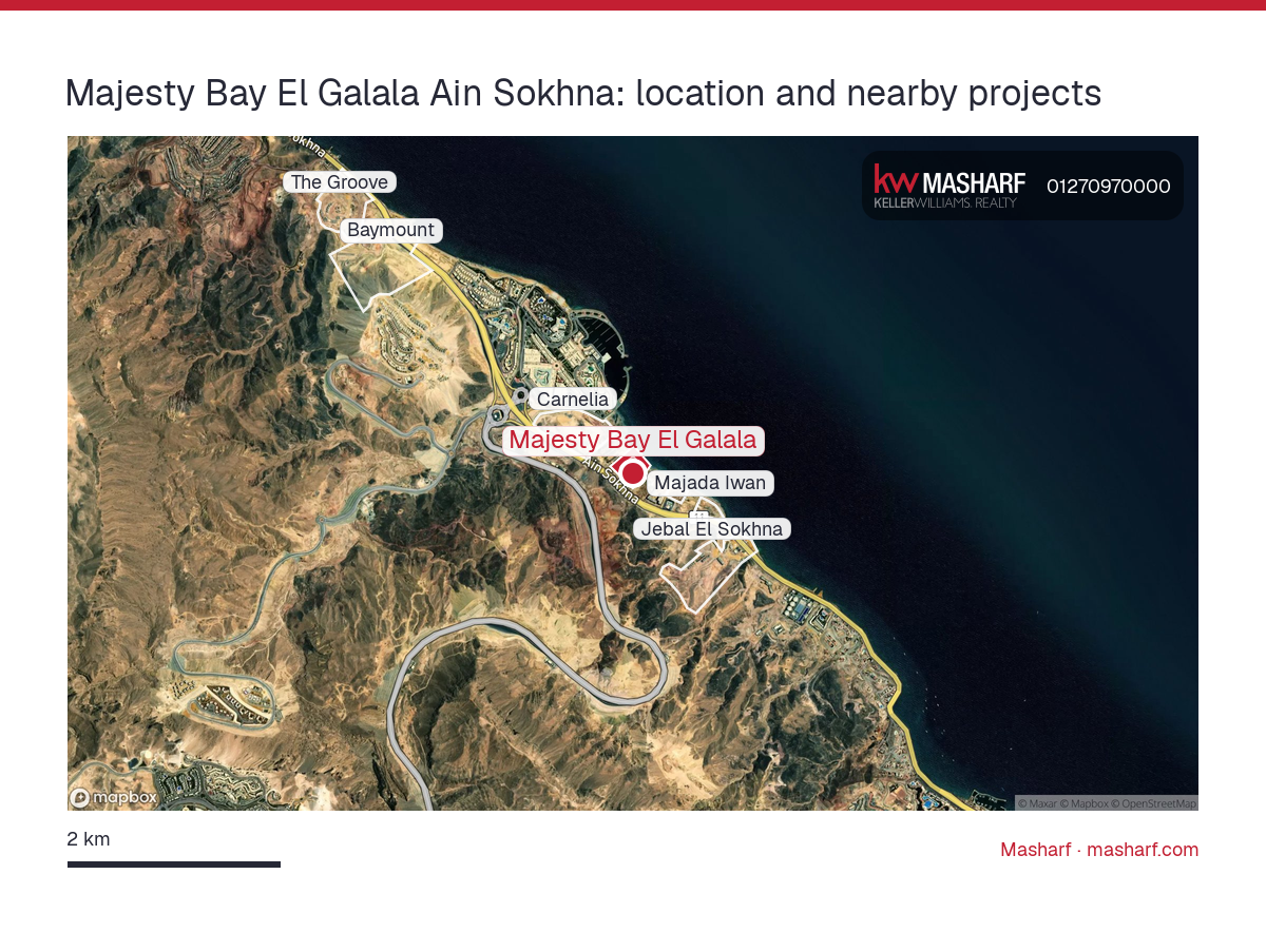 Where is Majesty Bay El Galala located?