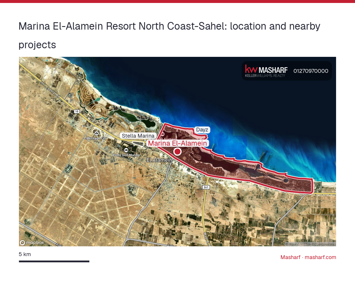 Where is Marina El-Alamein located?