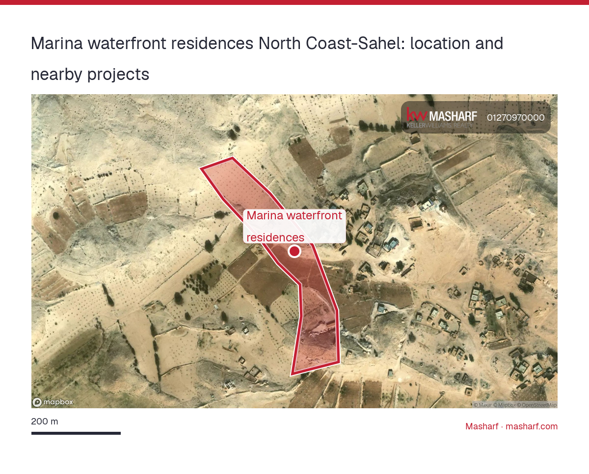 Where is Marina waterfront residences located?