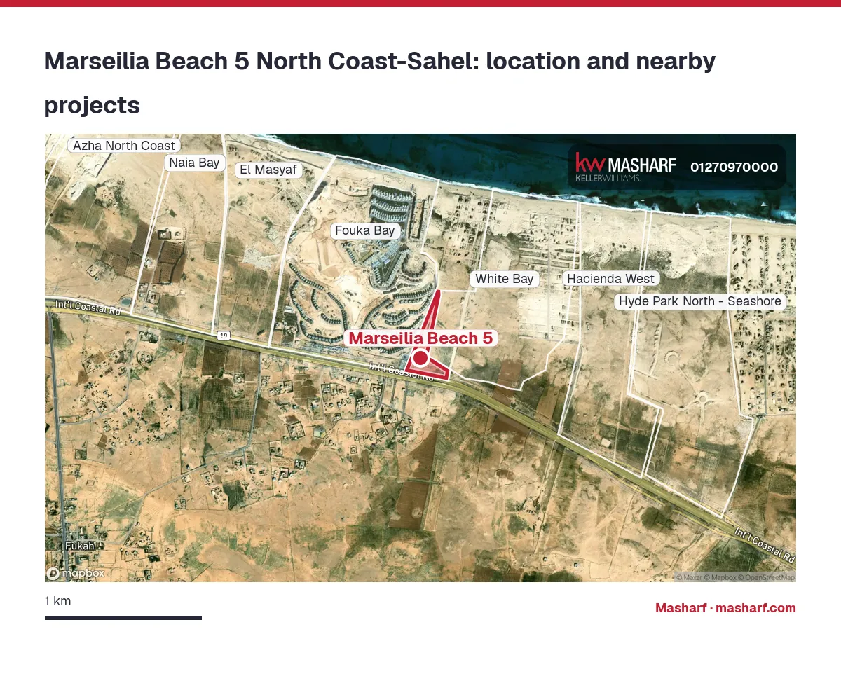 Where is Marseilia Beach 5 located?