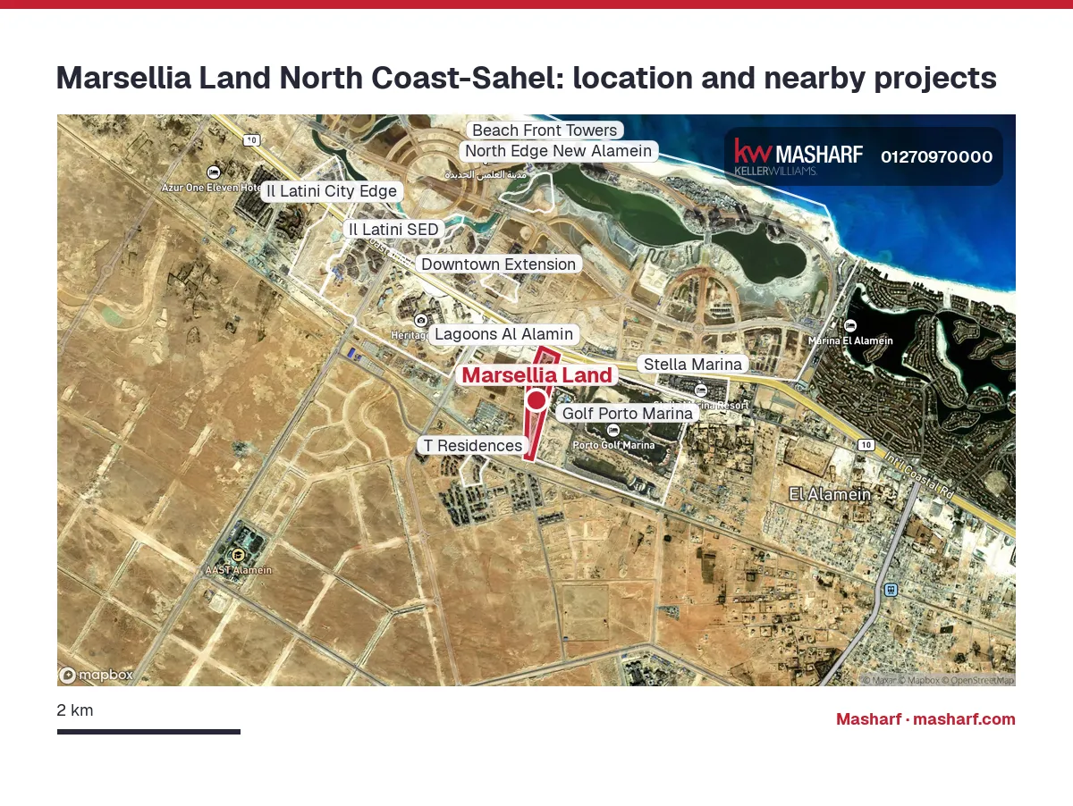 Where is Marsellia Land located?