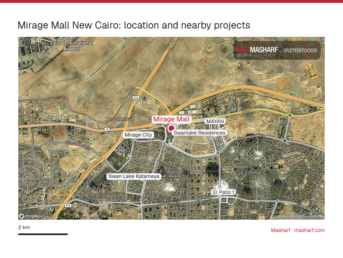 Where is Mirage Mall located?