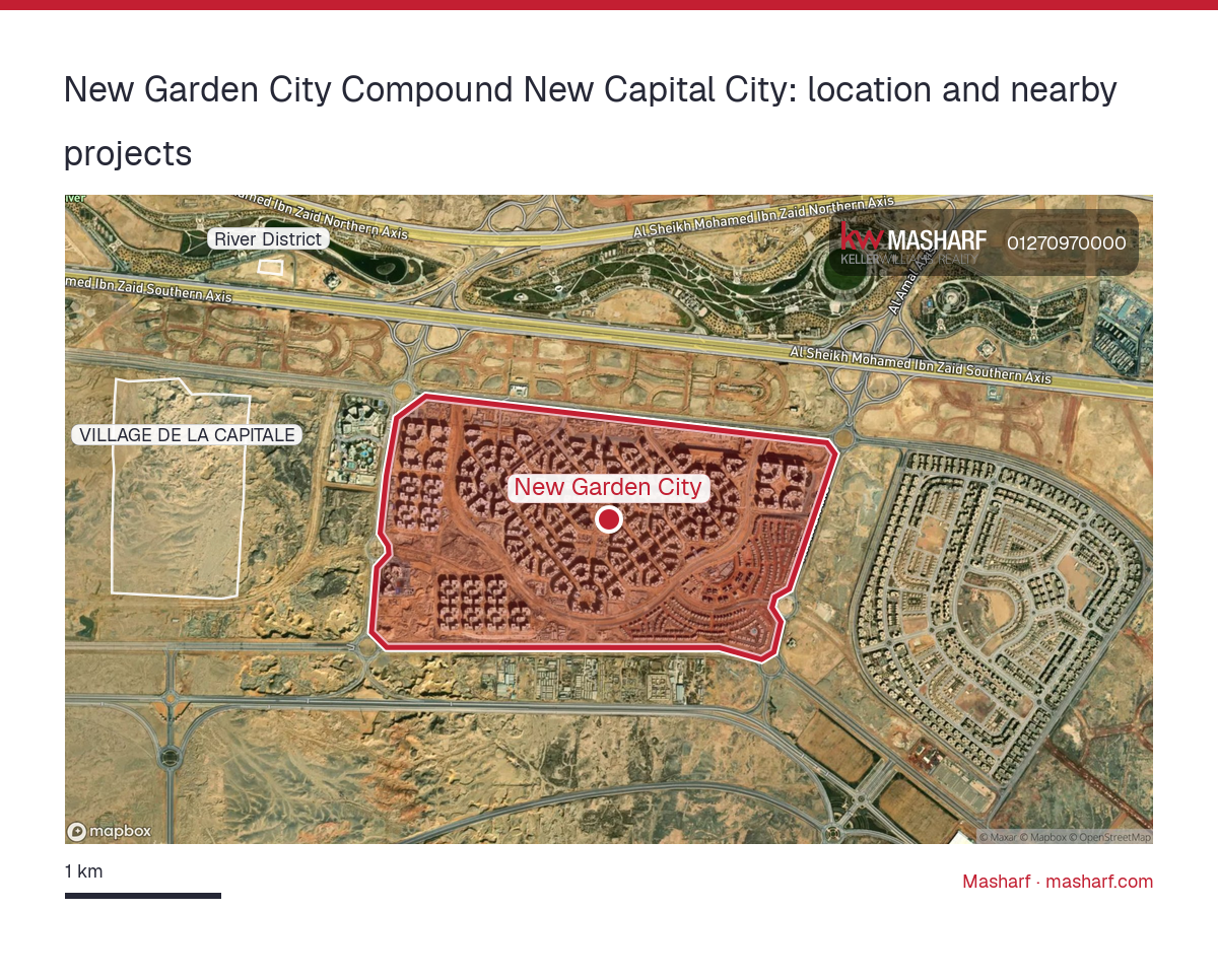 Where is New Garden City located?