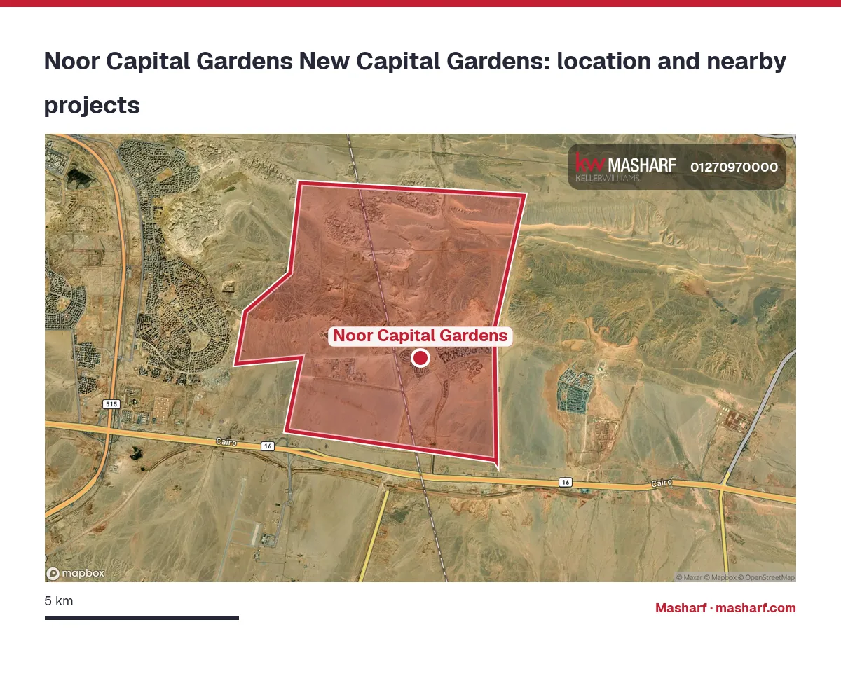 Where is Noor Capital Gardens located?