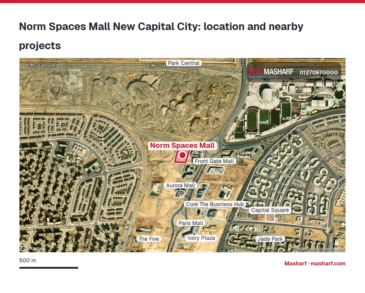 Where is Norm Spaces Mall located?