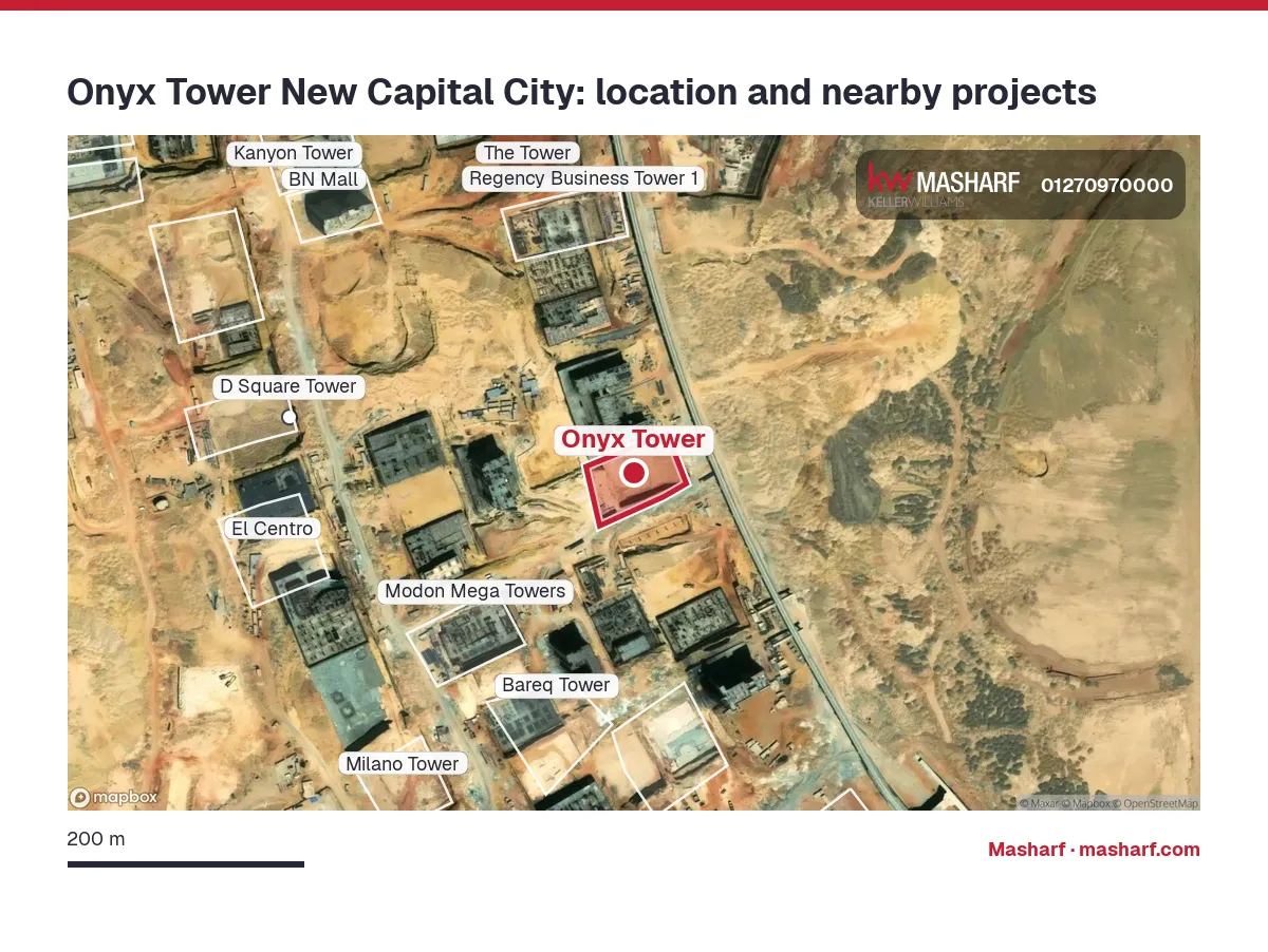 Where is Onyx Tower located?