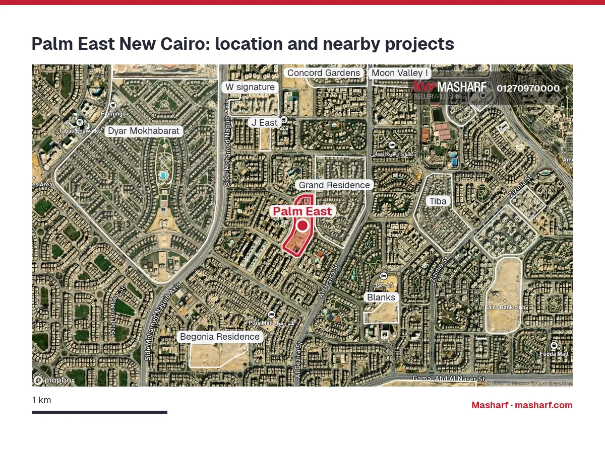 Where is Palm East located?
