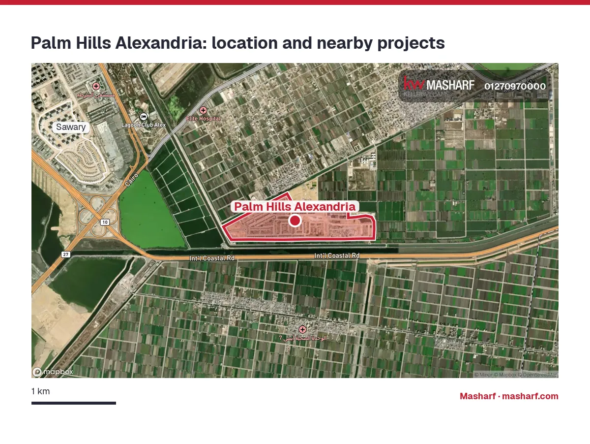 Where is Palm Hills Alexandria located?