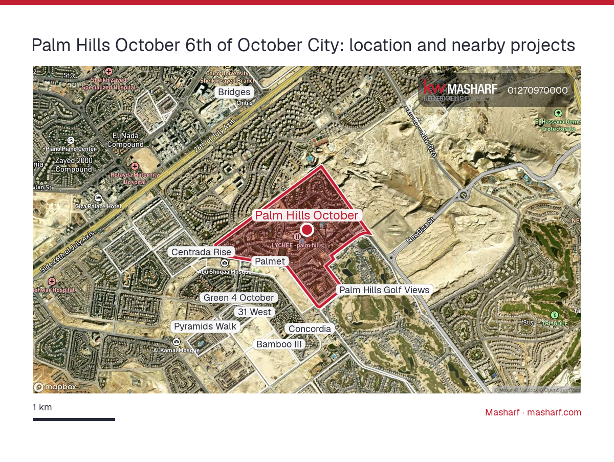 Where is Palm Hills October located?