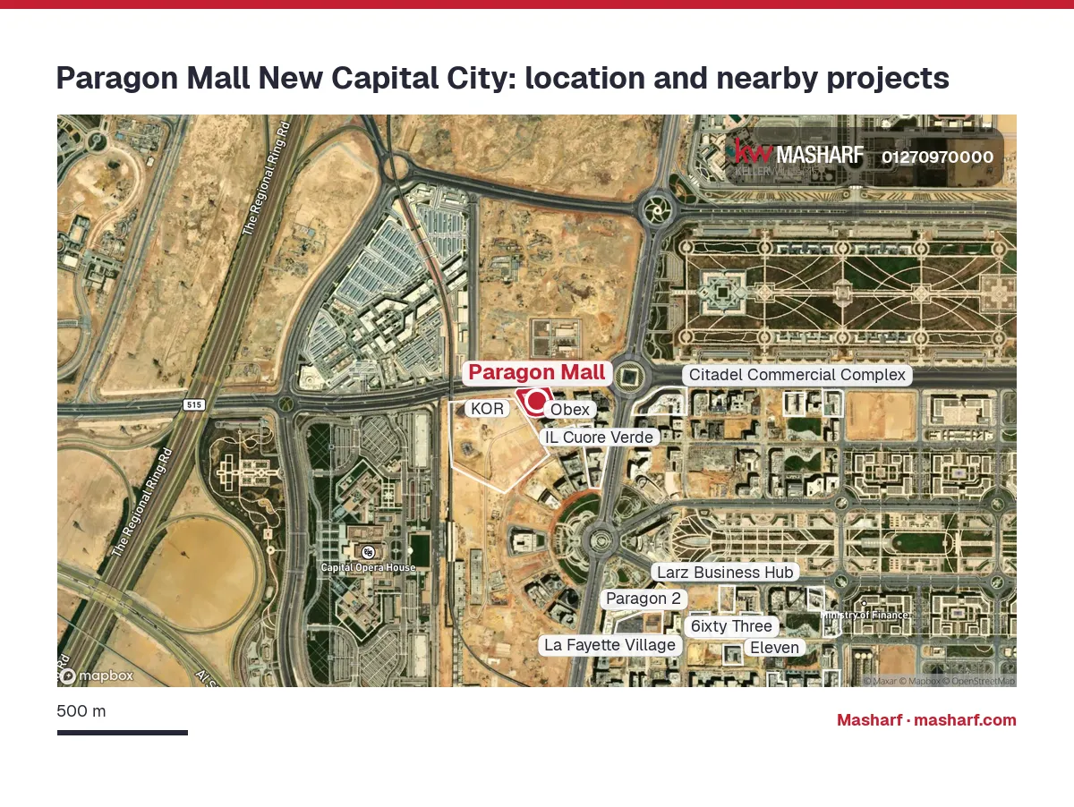 Where is Paragon Mall located?