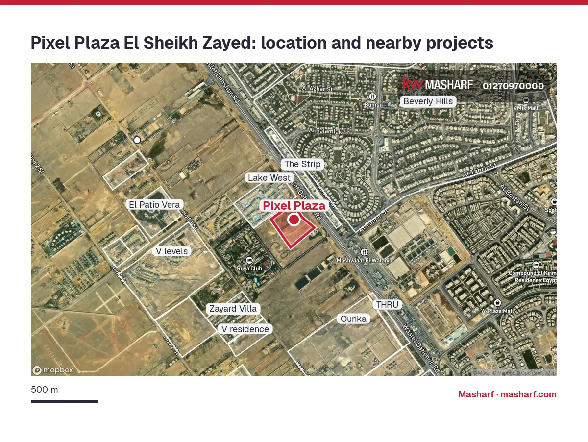 Where is Pixel Plaza located?