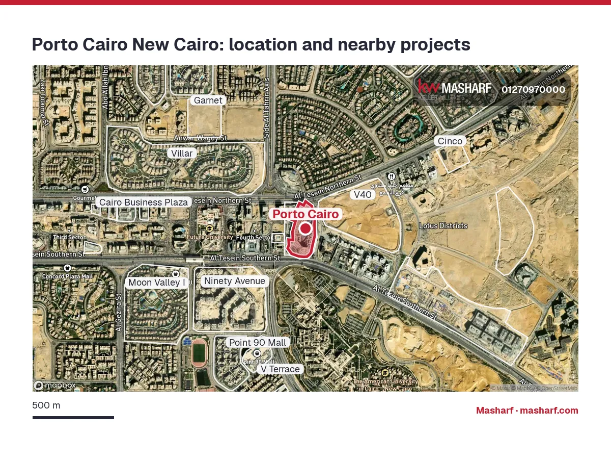 Where is Porto Cairo located?