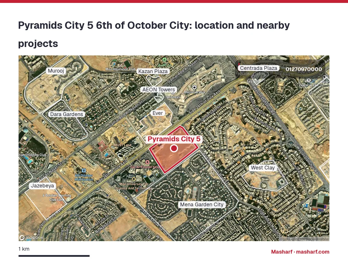 Where is Pyramids City 5 located?