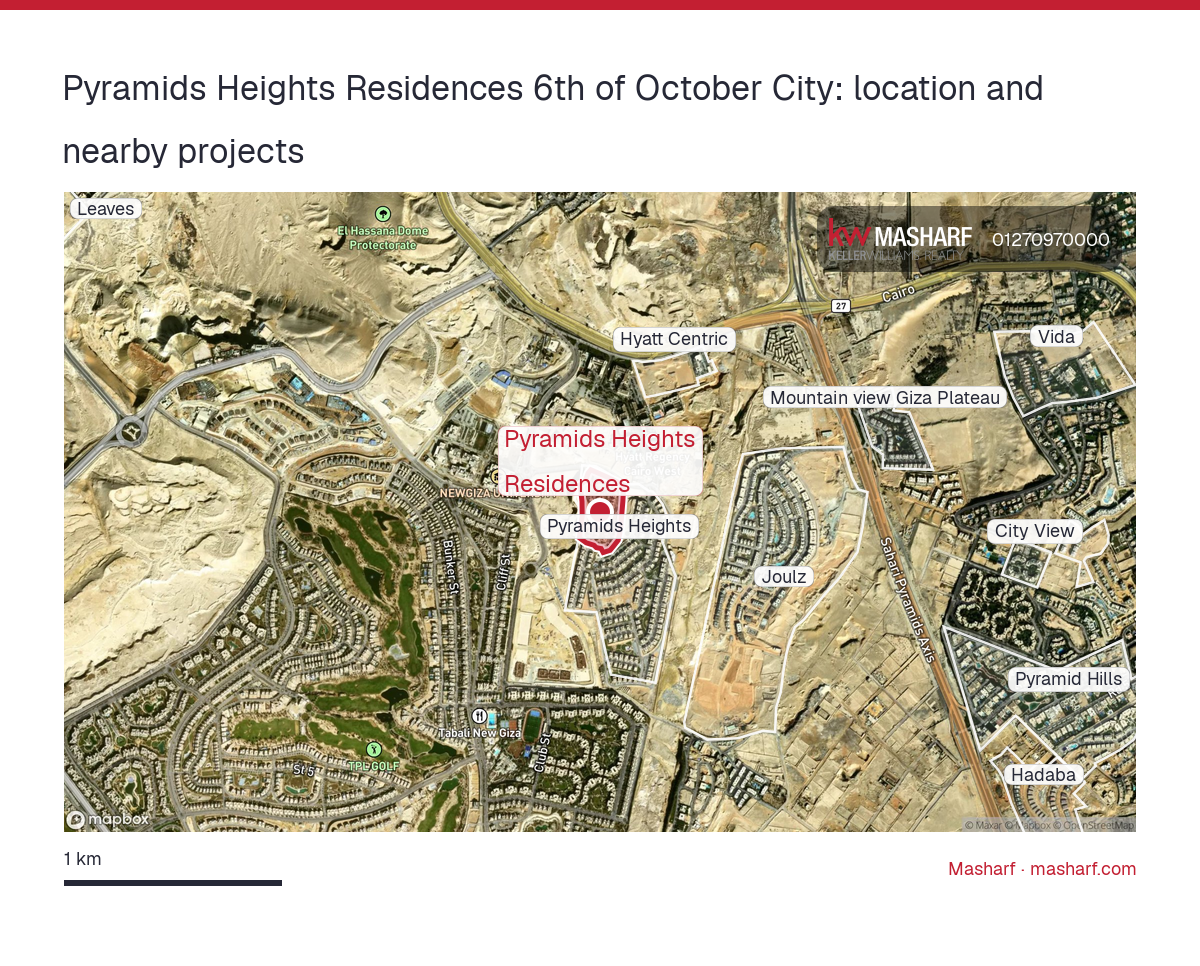 Where is Pyramids Heights Residences located?